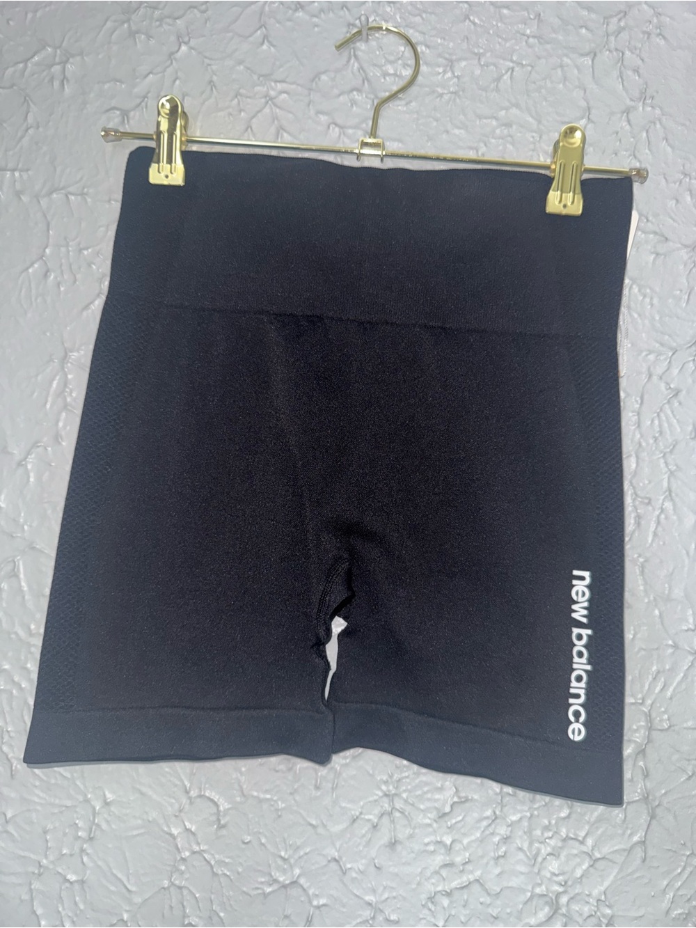 New Balance Black Women's Seamless Bike Shorts with Side Logo